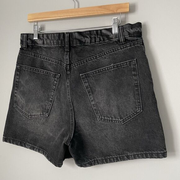 ZARA Black Denim 100% Cotton Jean Shorts Women's Size 32 - Picture 4 of 7